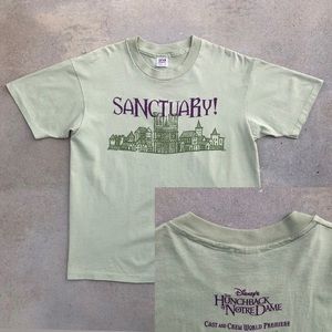 Vtg Disney The Hunchback of Notre Dame Cast/Crew World Premier Single Stitch Tee